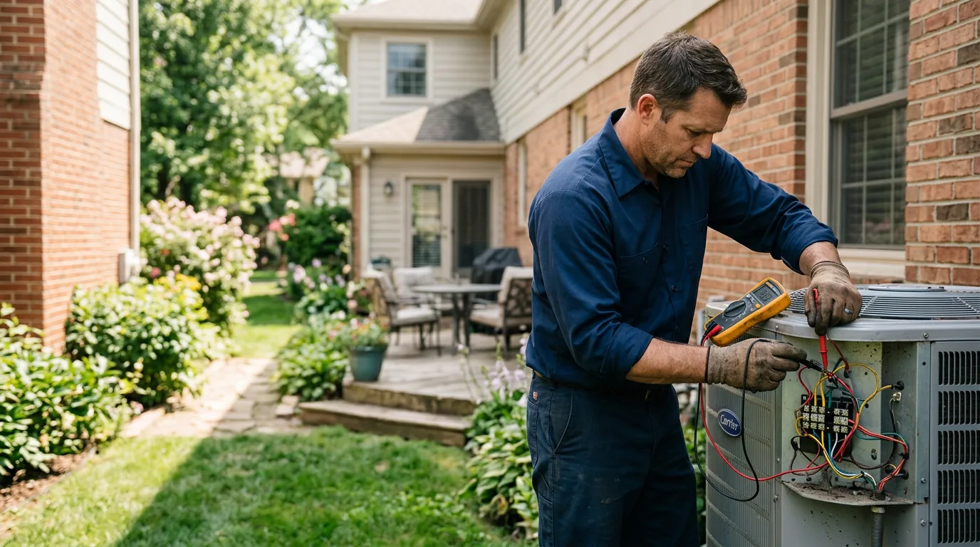 HVAC technician working near Azle, TX